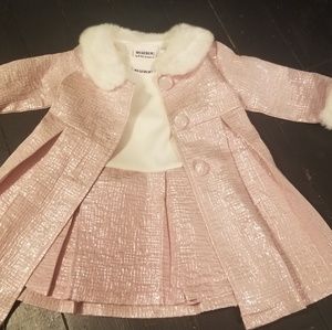 Gorgeous rose gold dress outfit